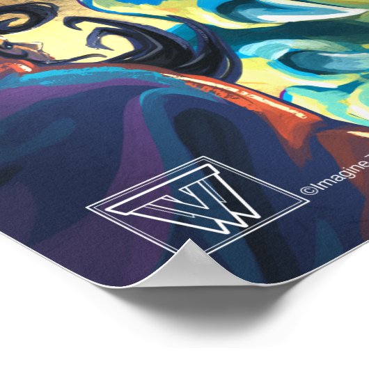 ドラゴンライダ絵を描ーアート ポスター (角)