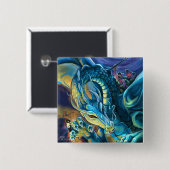 ドラゴンライダ絵を描ーアート 缶バッジ (正面&裏面)