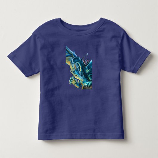 ドラゴンライダ絵画ーズ トドラーTシャツ (正面)