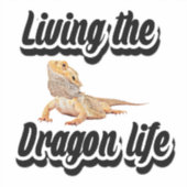 ドラゴンライフを生きる シール (正面)