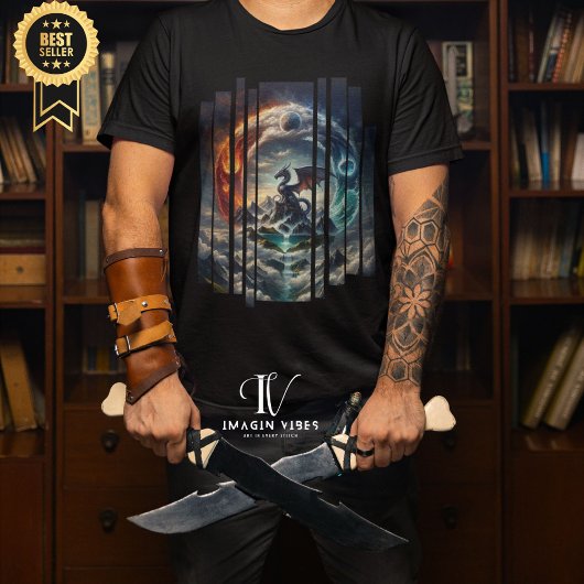 ドラゴンラバーミティカルファンタジー Tシャツ