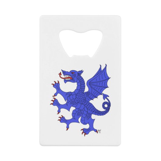 ドラゴンラパントアズール クレジットカード栓抜き (正面)