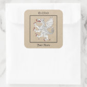 ドラゴンラパントアージェント蔵書票 スクエアシール (バッグ)