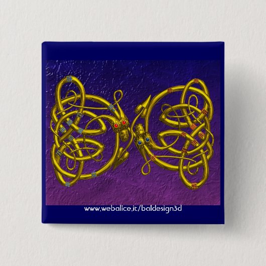 ドラゴンラブ 缶バッジ (正面)