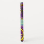 ドラゴンラブ，金ゴールドケルト結び目模様ドラゴン，紫 Case-Mate iPhoneケース (裏面/左)