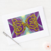 ドラゴンラブ 長方形シール (封筒)