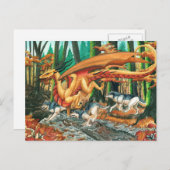 ドラゴンランニングズと狼バイカーラモーロー ポストカード (正面/裏面)