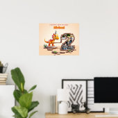 ドラゴンリトルディノ | フォトビッグナンバー2回目の誕生日 ポスター (ホームオフィス)