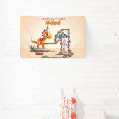 ドラゴンリトルディノ | 誕生日1回目のビッグナンバー写真 横断幕 (インサイチュ)