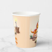 ドラゴンリトルディノ | 誕生日1回目のフォトビッグナンバー 紙コップ (右)