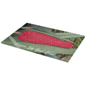 ドラゴンリリー赤いシードヘッド カッティングボード (角)