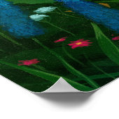 ドラゴンリングガーデン1ファンタジードラゴンフェアリーアートプリント ポスター (角)