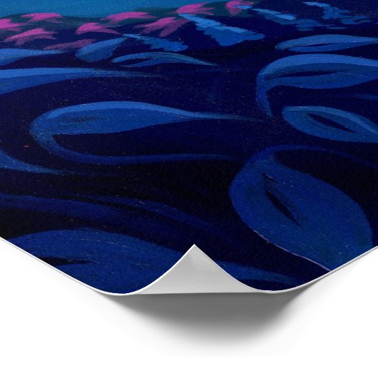 ドラゴンリングガーデン2ファンタジードラゴンフェアリーアートプリント ポスター (角)