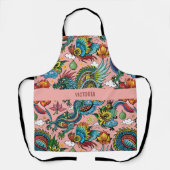 ドラゴンレインボーカスタムパターン エプロン (正面)