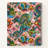 ドラゴンレインボーカスタムパターン ノートブック (裏面)