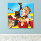 ドラゴンレディ キャンバスプリント (インサイチュ (ウッドフロア))