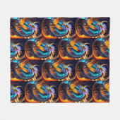 ドラゴンレルム2 フリースブランケット (正面(横))