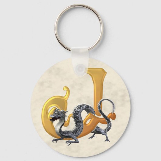 ドラゴンロアイニシャルJ キーホルダー (正面)