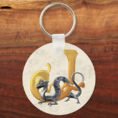 ドラゴンロアイニシャルJ キーホルダー (正面)