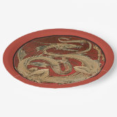 ドラゴンロア – アールヌーボー ペーパープレート (アングル)