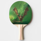 ドラゴンワイバーン飛んでいる宇宙ネブラ 卓球ラケット (正面)