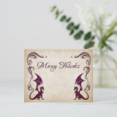 ドラゴン中世ファンタジー結婚ズ サンキューカード (スタンド正面)