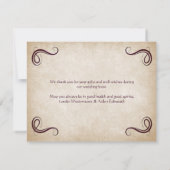 ドラゴン中世ファンタジー結婚ズ サンキューカード (裏面)