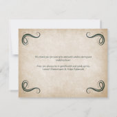 ドラゴン中世ファンタジー結婚ズ サンキューカード (裏面)