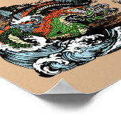 ドラゴン中国のとタイガー ポスター (角)