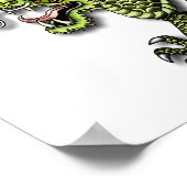 ドラゴン中国のとパール ポスター (角)