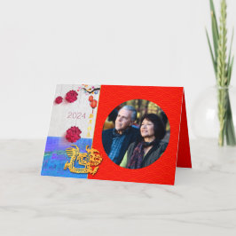 ドラゴン中国のイヤー2024写真家族GCの追加 シーズンカード