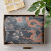 ドラゴン中国のオリエンタルダークシノワセ 薄葉紙 (ギフト)