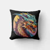 ドラゴン中国のガカラフルーン クッション (正面)