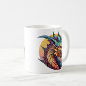 ドラゴン中国のガカラフルーン コーヒーマグカップ (正面右)