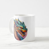 ドラゴン中国のガカラフルーン コーヒーマグカップ (正面左)