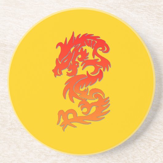 ドラゴン中国のサンドストーンコースター コースター (正面)