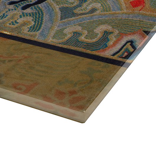 ドラゴン中国のシンボルアンティークアジア カッティングボード (角)