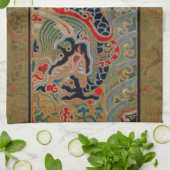 ドラゴン中国のシンボルアンティークアジア キッチンタオル (折り畳み)