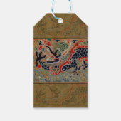 ドラゴン中国のシンボルアンティークアジア ギフトタグ (正面)