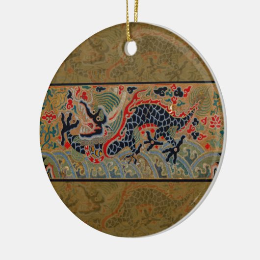 ドラゴン中国のシンボルアンティークアジア セラミックオーナメント (左)