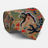 ドラゴン中国のシンボルアンティークアジア ネクタイ (ロール)