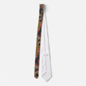 ドラゴン中国のシンボルアンティークアジア ネクタイ (裏面)