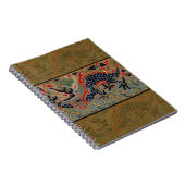 ドラゴン中国のシンボルアンティークアジア ノートブック (右側)