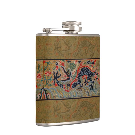 ドラゴン中国のシンボルアンティークアジア フラスク (右)