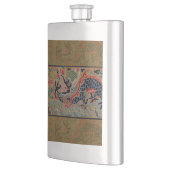 ドラゴン中国のシンボルアンティークアジア フラスク (左)