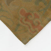 ドラゴン中国のシンボルアンティークアジア フリースブランケット (角)