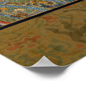 ドラゴン中国のシンボルアンティークアジア ポスター (角)