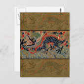 ドラゴン中国のシンボルアンティークアジア ポストカード (正面/裏面)