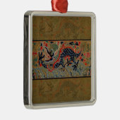 ドラゴン中国のシンボルアンティークアジア メタルオーナメント (右)