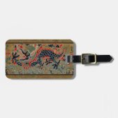 ドラゴン中国のシンボルアンティークアジア ラゲッジタグ (正面横)